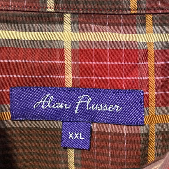 Alan Flusser size XXL shirt good condition - Picture 2 of 3